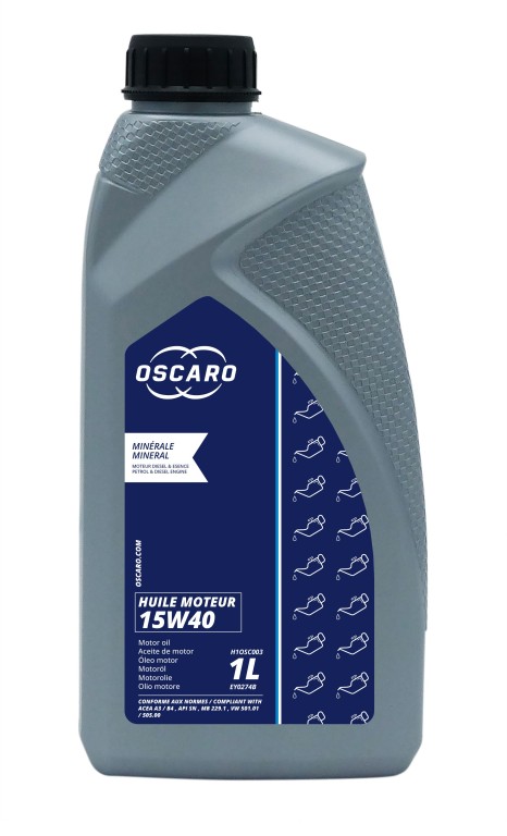 Aceite de motor (Aceite motor) OSCARO 15W-40 1L - ref. H1OSC003